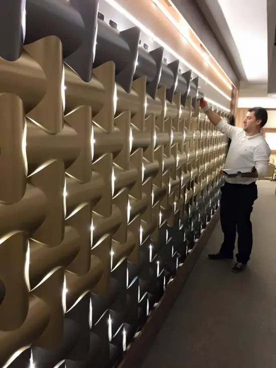 ışıklı duvar paneli dekor