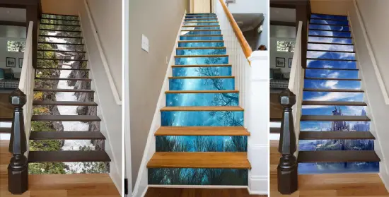 3 boyutlu merdiven dekor