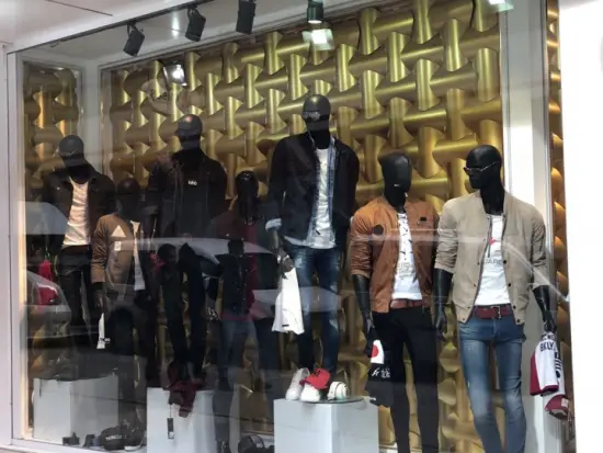 magaza vitrin ışıklı panel