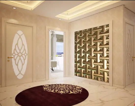 koridor ışıklı duvar paneli